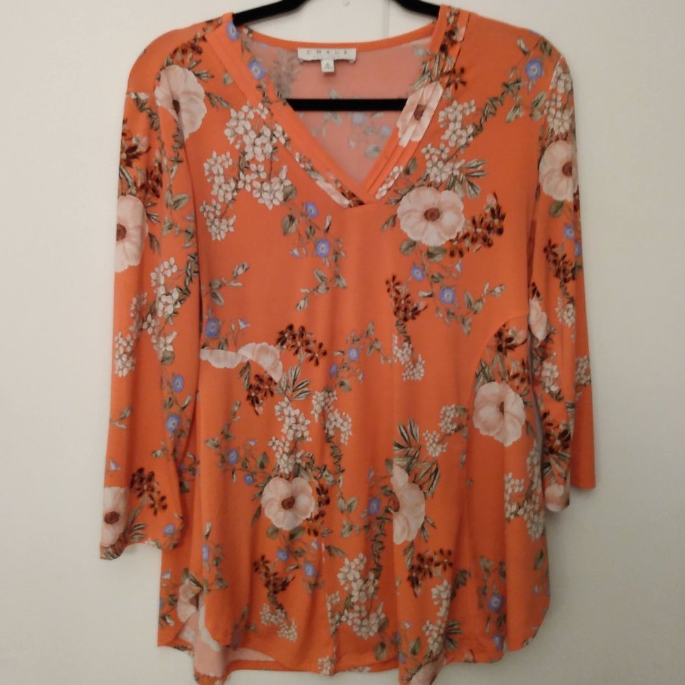 Pink Floral Blouse